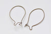 50 pcs Brass Kidney Earwire 32mm