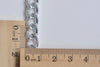 6.6 ft (2m) Silver Tone Aluminium Thick Curb Chain Unsoldered Links A4100