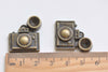 10 pcs Bronze/Silver Flashlight Camera Charms Pendants