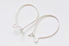 50 pcs Brass Kidney Earwire 32mm