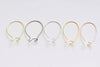 50 pcs Brass Kidney Earwire 32mm