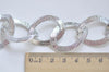 6.6 ft (2m) Silver Tone Aluminium Thick Curb Chunky Chain A4443