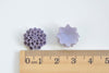 Fancy Resin Round Flower Cameo Cabochon 15mm
