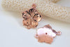 Flower Connector Charms 20x26mm Antique Bronze/Silver/Gold Set of 20