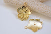 Flower Connector Charms 20x26mm Antique Bronze/Silver/Gold Set of 20