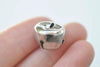 10 pcs Cross Platinum Pet Jingle Bells Charms 10mm 20mm 35mm