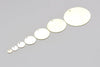 Raw Brass Flat Round Blank Disc Thick Charms 6mm-35mm