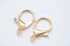 Large Lobster Clasps Antique Bronze/Platinum/Gold Set of 10