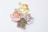 Flower Connector Charms 20x26mm Antique Bronze/Silver/Gold Set of 20