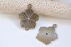 Flower Connector Charms 20x26mm Antique Bronze/Silver/Gold Set of 20