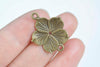 Flower Connector Charms 20x26mm Antique Bronze/Silver/Gold Set of 20