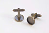 DIY Cufflink Cuff Links Blanks Set of 10