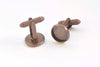 DIY Cufflink Cuff Links Blanks Set of 10