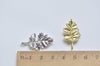 Back Loop Tree Pendants Raw Brass/Gold/Silver/24K Gold Set of 4