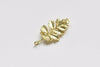 Back Loop Tree Pendants Raw Brass/Gold/Silver/24K Gold Set of 4