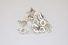 30 pcs Antique Bronze/Silver/Gold Metal Button Snap Clasp 9mm