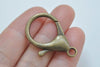 Large Lobster Clasps Antique Bronze/Platinum/Gold Set of 10