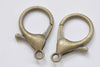 Large Lobster Clasps Antique Bronze/Platinum/Gold Set of 10