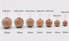 Round Unfinished Beech Wood Beads 10mm-25mm