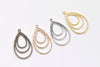 Chandelier Earring Teardrop Pendant Charms Set of 10
