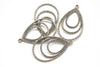 Chandelier Earring Teardrop Pendant Charms Set of 10