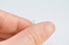 4 pcs (2 Pairs) 925 Sterling Silver Cap Earring Stud Post with Peg