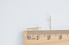 4 pcs (2 Pairs) 925 Sterling Silver Cap Earring Stud Post with Peg