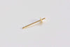 4 pcs (2 Pairs) 925 Sterling Silver Cap Earring Stud Post with Peg
