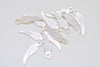 Small Feather Wing Angel Themed Charms 5x16mm