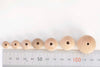 Round Unfinished Beech Wood Beads 10mm-25mm