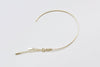 Gold/Platinum 925 Sterling Silver Bracelet with Extension Chain Bangle