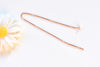 925 Sterling Silver Threader Earring Earwire 90mm
