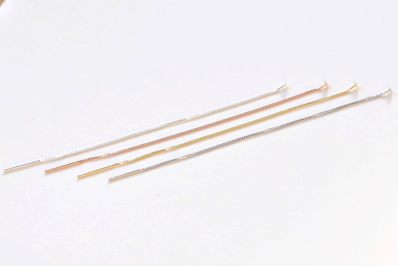925 Sterling Silver Threader Earring Earwire 90mm
