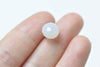 One Strand Jade White Faceted Rondelle Crystal Glass Abacus Beads 8x10mm A4615