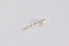 4 pcs (2 Pairs) 925 Sterling Silver Cap Earring Stud Post with Peg