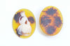 Gorgeous 1 pc Resin Angel Lady Oval Cameo Cabochon 30x40mm