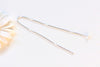 925 Sterling Silver Threader Earring Earwire 90mm