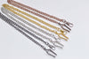 One Strand 14.7 Inch (37.5cm) Pocket Watch Chain Bronze/Copper/Gunmetal Back/Gold