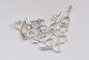 Antique Bronze/Silver/Copper/Gold/Rose Gold Heart Key Charms 7x15mm