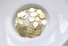 Raw Brass Flat Round Blank Two Loops Disc Connector Charms 5mm Set of 50 A3096