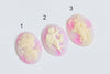 Gorgeous 1 pc Pink Resin Angel Lady Oval Cameo Cabochon 30x40mm