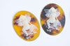 Gorgeous 1 pc Resin Angel Lady Oval Cameo Cabochon 30x40mm