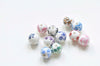 20 pcs Fancy Flower Chinese Ceramic Beads 6mm/8mm/10mm/12mm/14mm/16mm/18mm