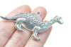 Antique Bronze/Silver Dinosaur Charms Pendants 32x63mm