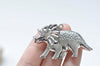 Antique Bronze/Silver Dinosaur Charms Pendants 32x54mm