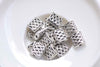 Rectangle Beads Antique Silver Rondelle Spacer Beads Charms 8x10mm