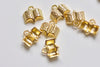 Antique Bronze/Antique Silver/Gold Classic Open Book Charms 8x12mm