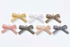 Lace Edge Bow Tie Knot Connectors Pendants Charms 23x43mm Bronze/Silver/Gold