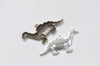 Antique Bronze/Silver Dinosaur Charms Pendants 32x63mm