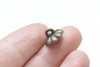 Antique Bronze Bead Cap With Peg For Half Drilled Pearls Beads Set of 20 pcs A3602